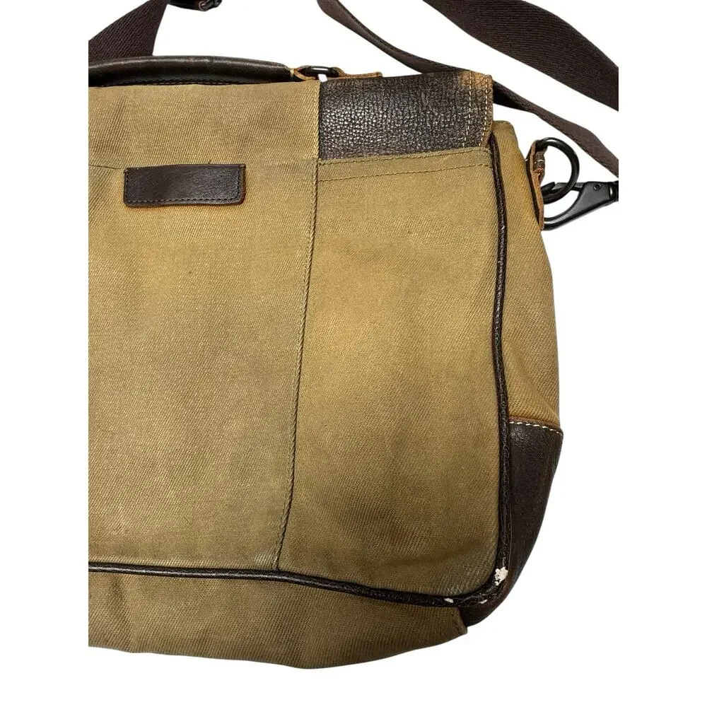 Marc New York Andrew Marc Messenger Bag Brown Laptop Briefcase 15”